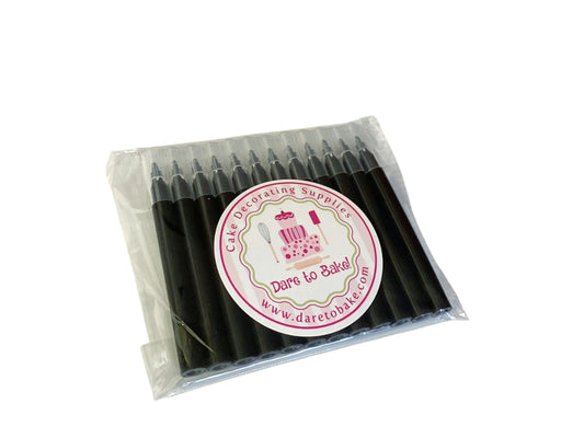 12 BLACK Mini edible ink markers for cookie decorating