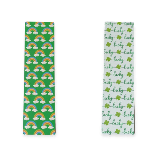 Double Sided Bag Inserts 25 pcs- Saint Paddy's Day Rainbows/ lucky