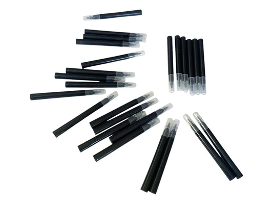 25 BLACK Mini edible ink markers for cookie decorating