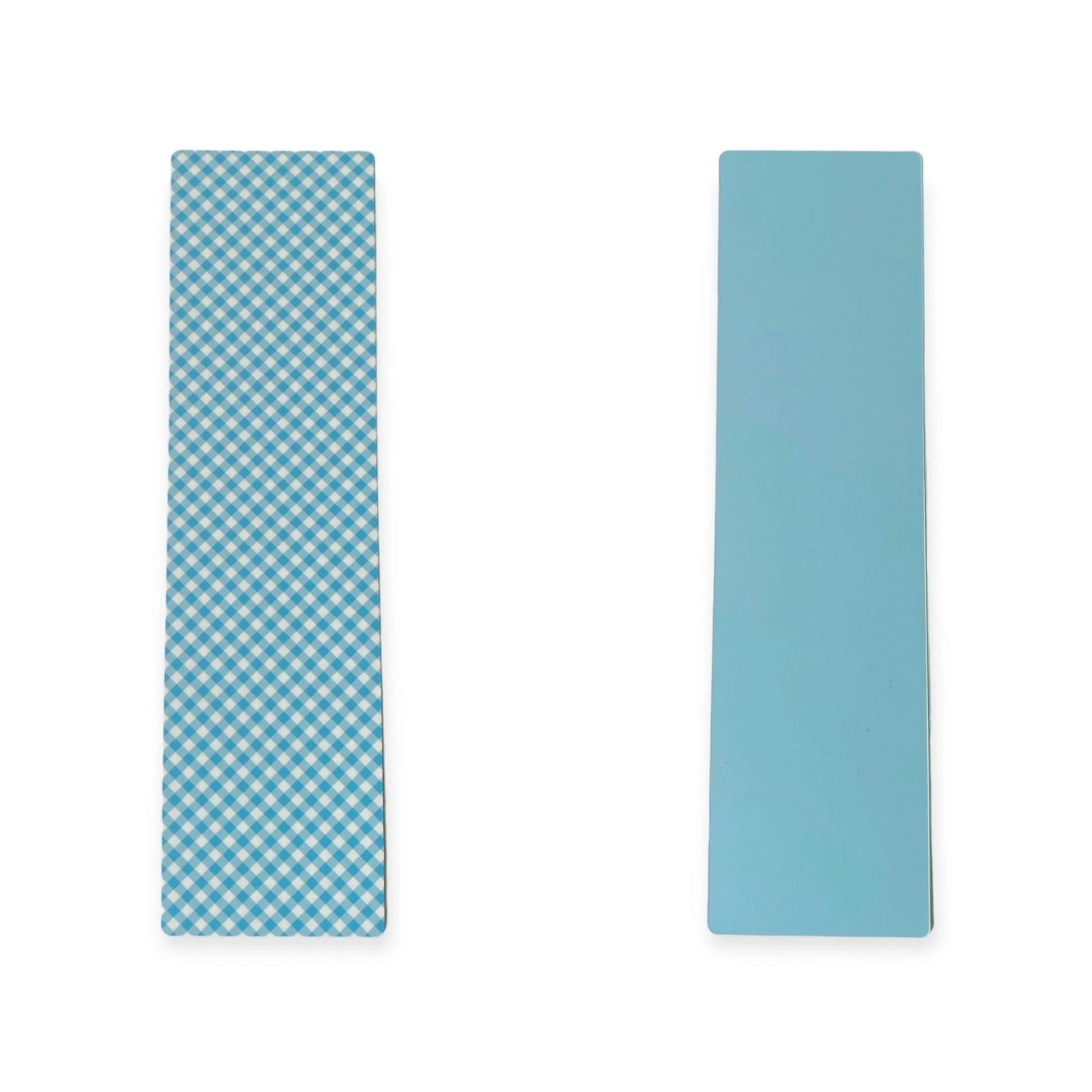 Double Sided Bag Inserts 25 pcs- Light blue/ gingham