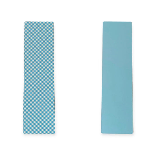 Double Sided Bag Inserts 25 pcs- Light blue/ gingham