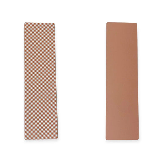 Double Sided Bag Inserts 25 pcs- Light brown/ gingham