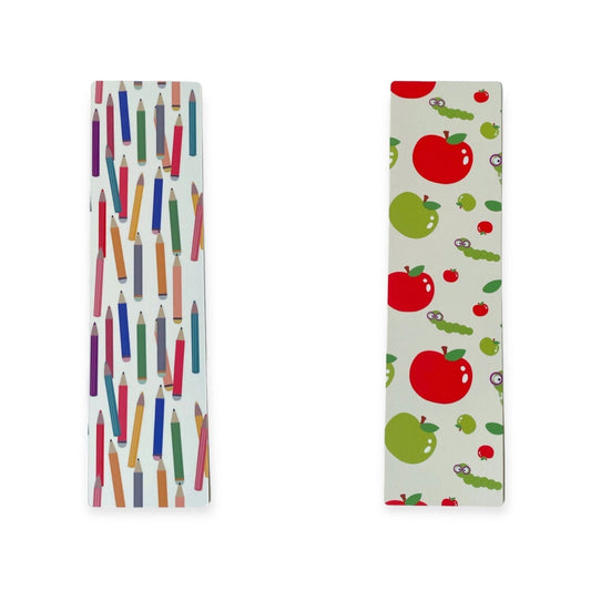 Double Sided Bag Inserts 25 pcs- Book worm/ pencils