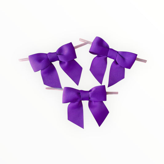 Purlple Pre-tied Bow -50 pcs/ pack
