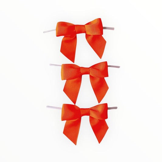 Autumn Orange Pre-tied Bow -50 pcs/ pack