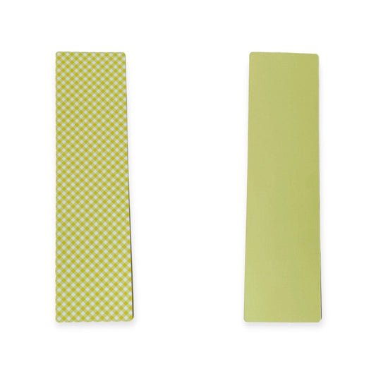 Double Sided Bag Inserts 25 pcs- Lime Green/ gingham