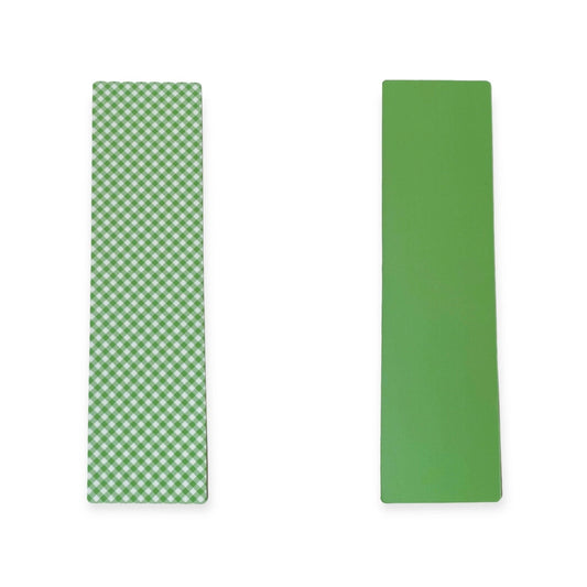 Double Sided Bag Inserts 25 pcs- Green/ gingham