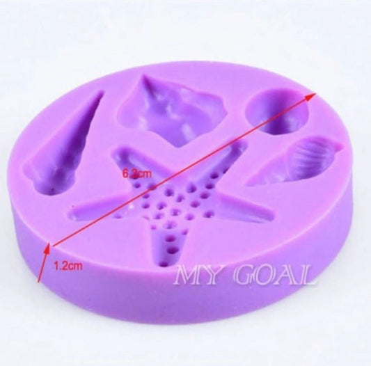 Seashells silicone mold