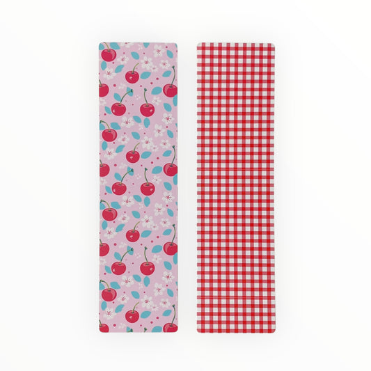 Double Sided Bag Inserts 25 pcs- Cherries/ Red Plaid/ Gingham