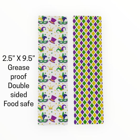 Double Sided Bag Inserts 25 pcs- Mardi Gras