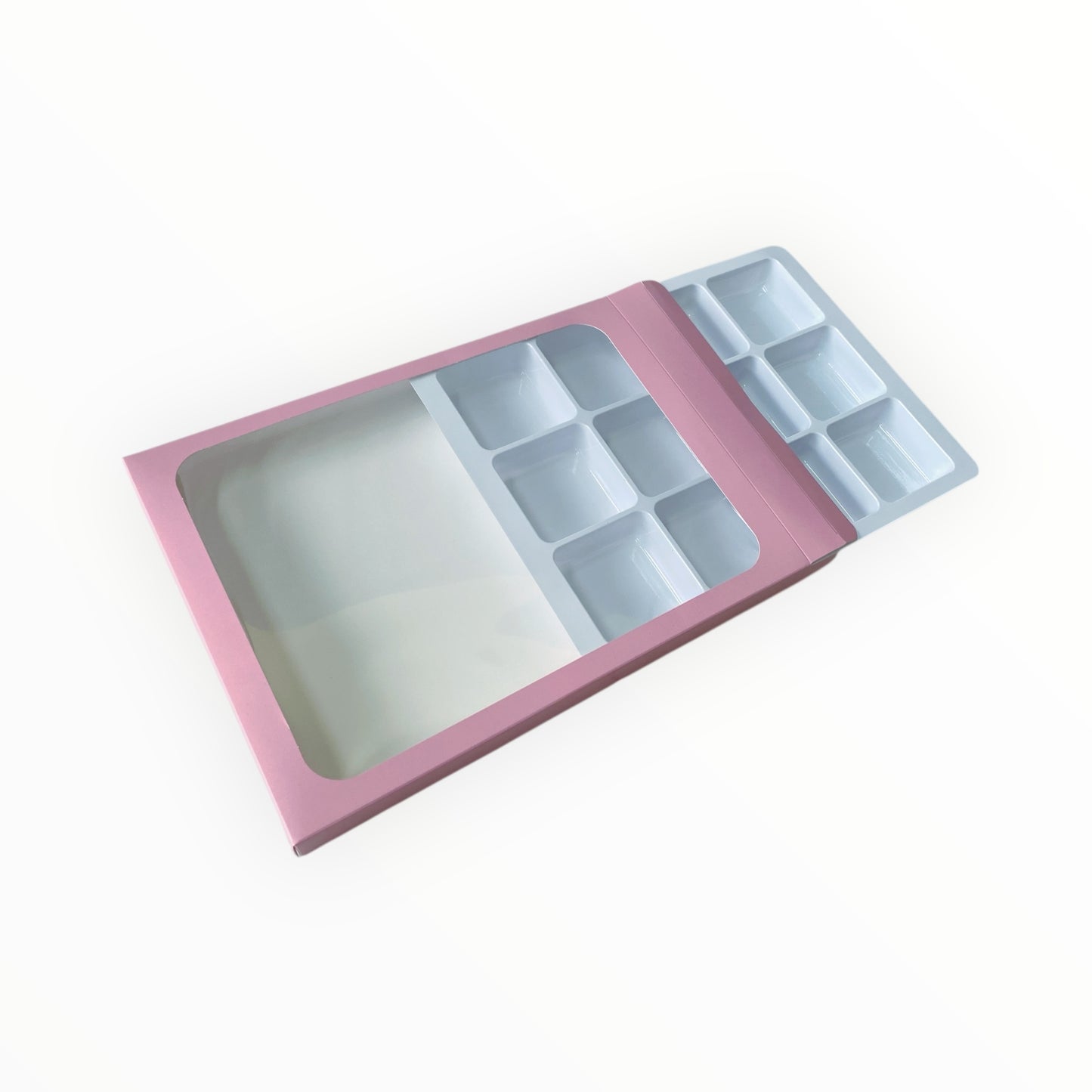 Pink Boxes with insert Tray for 12 Mini Cookies
