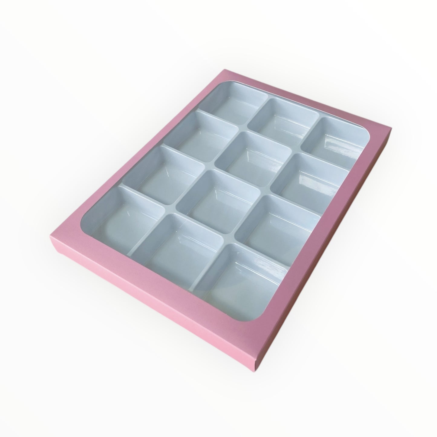 Pink Boxes with insert Tray for 12 Mini Cookies