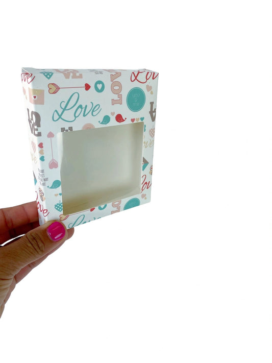 Small Cookie Box Valentine's Day (White)