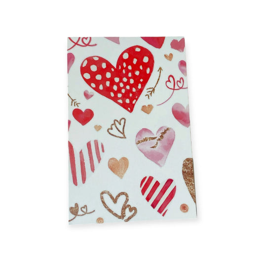 Bag Toppers- 25 pcs- Valentine's Day (White)