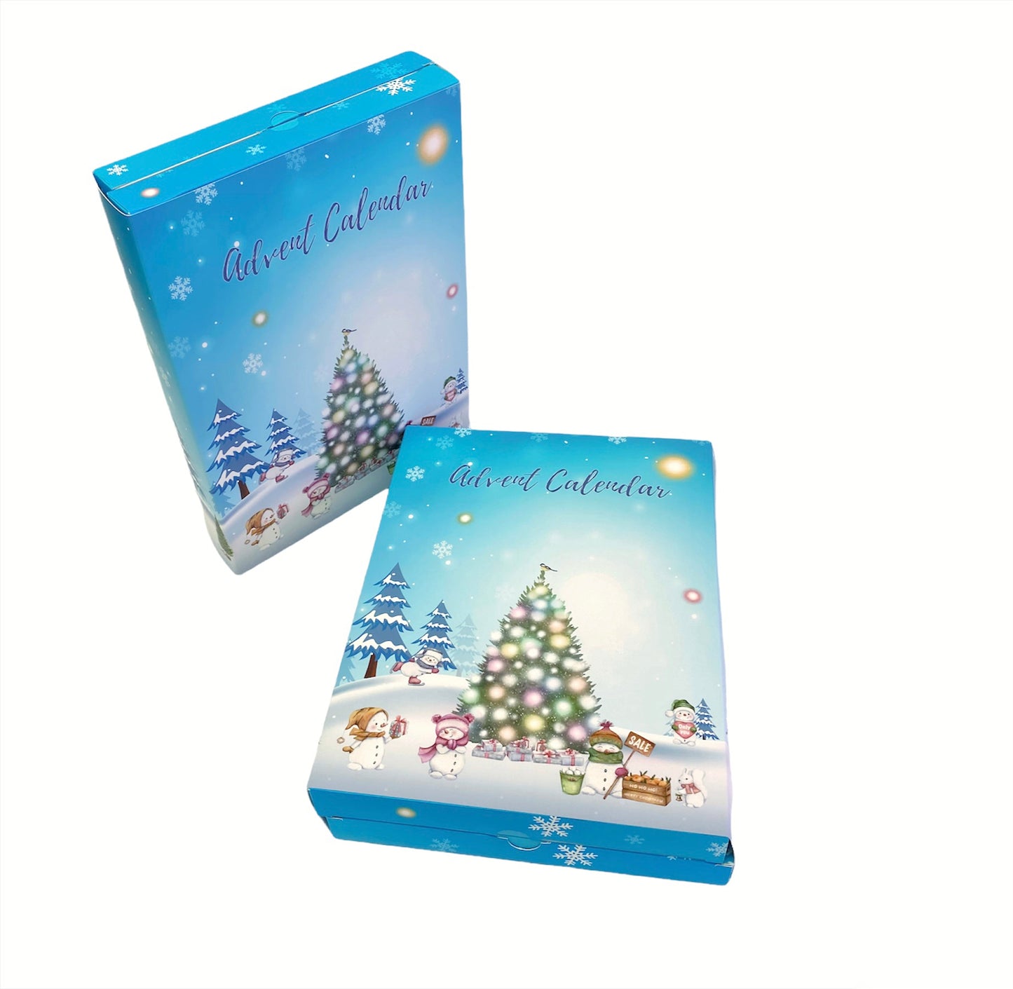 Snowmen Blue- 24 Days Advent Calendar