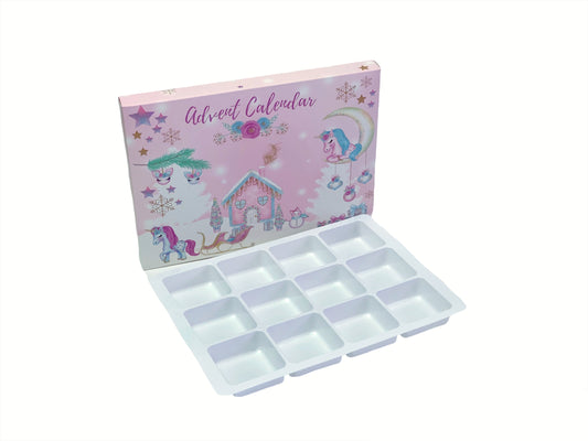 Pink Unicorn- 12 Days Advent Calendar w/ trays