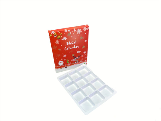 Christmas Red- 12 Days Advent Calendar w/ trays