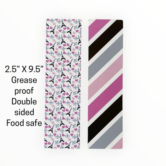 Double Sided Bag Inserts 25 pcs- Paris/ Eiffel Tower