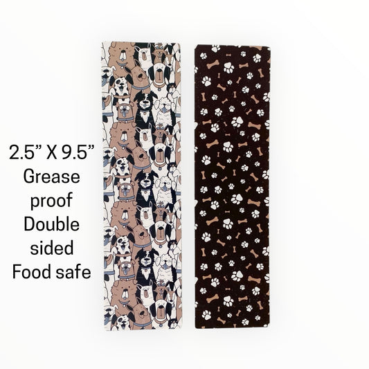 Double Sided Bag Inserts 25 pcs- Dog/ Puppy/ Bones