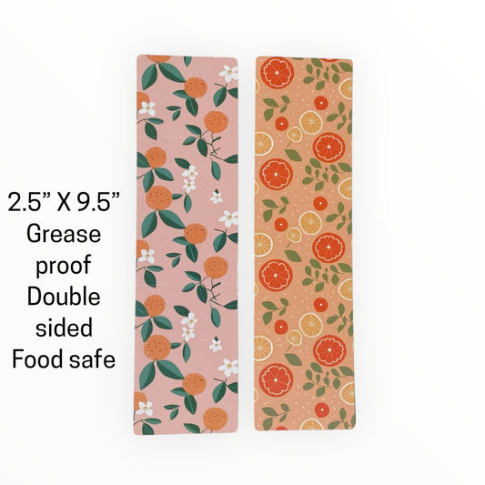 Double Sided Bag Inserts 25 pcs- Orange/ Cuties