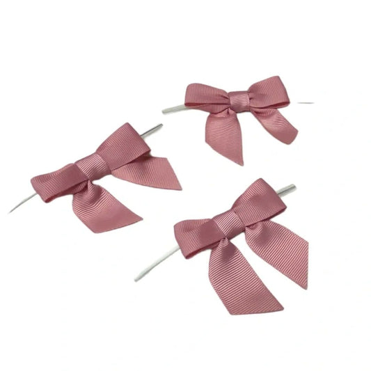 Dusty Pink Pre-tied Bow -50 pcs/ pack