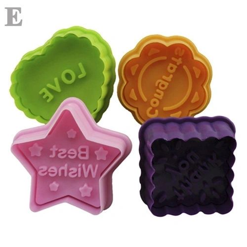 4 Piece Message Fondant Plunger