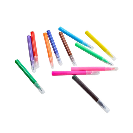 12 Mini edible ink markers for cookie decorating, assorted colors