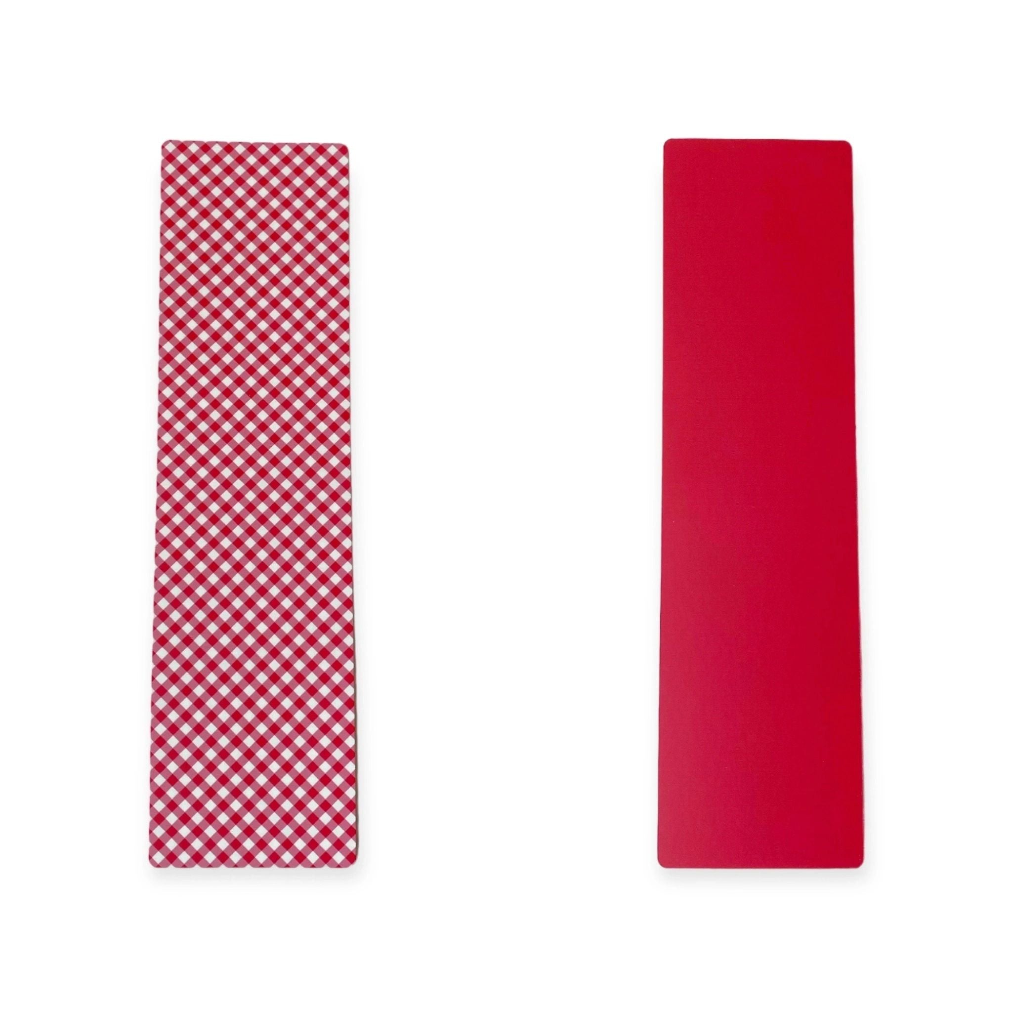 Red Inserts Graphics Double Sided Bag Inserts 25 pcs- Red/ gingham – Dare To Bake