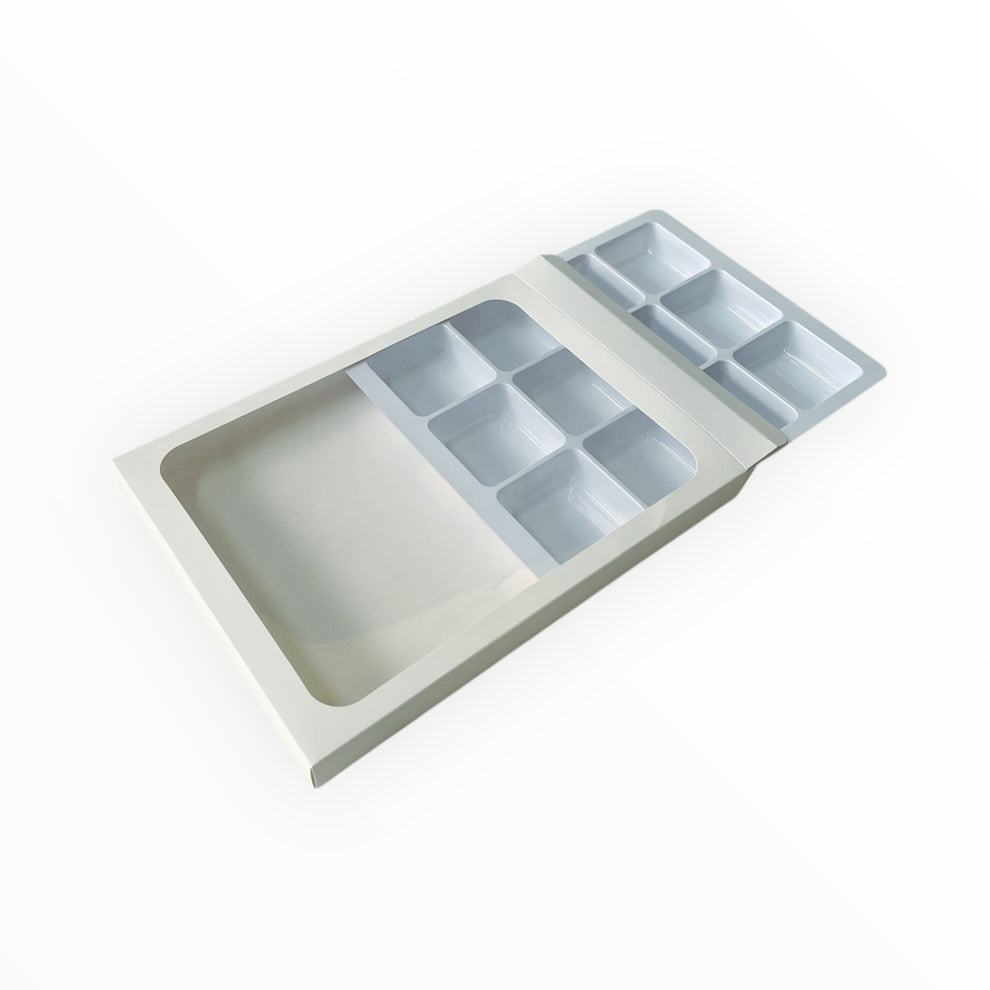 White Boxes with insert Tray for 12 Mini Cookies – Dare To Bake